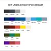 tank top color chart - Black Clover Gifts