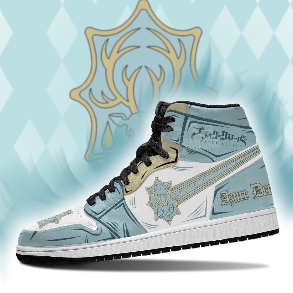 Black Clover Azure Deer Magic Knight J1 Sneakers - Image 2