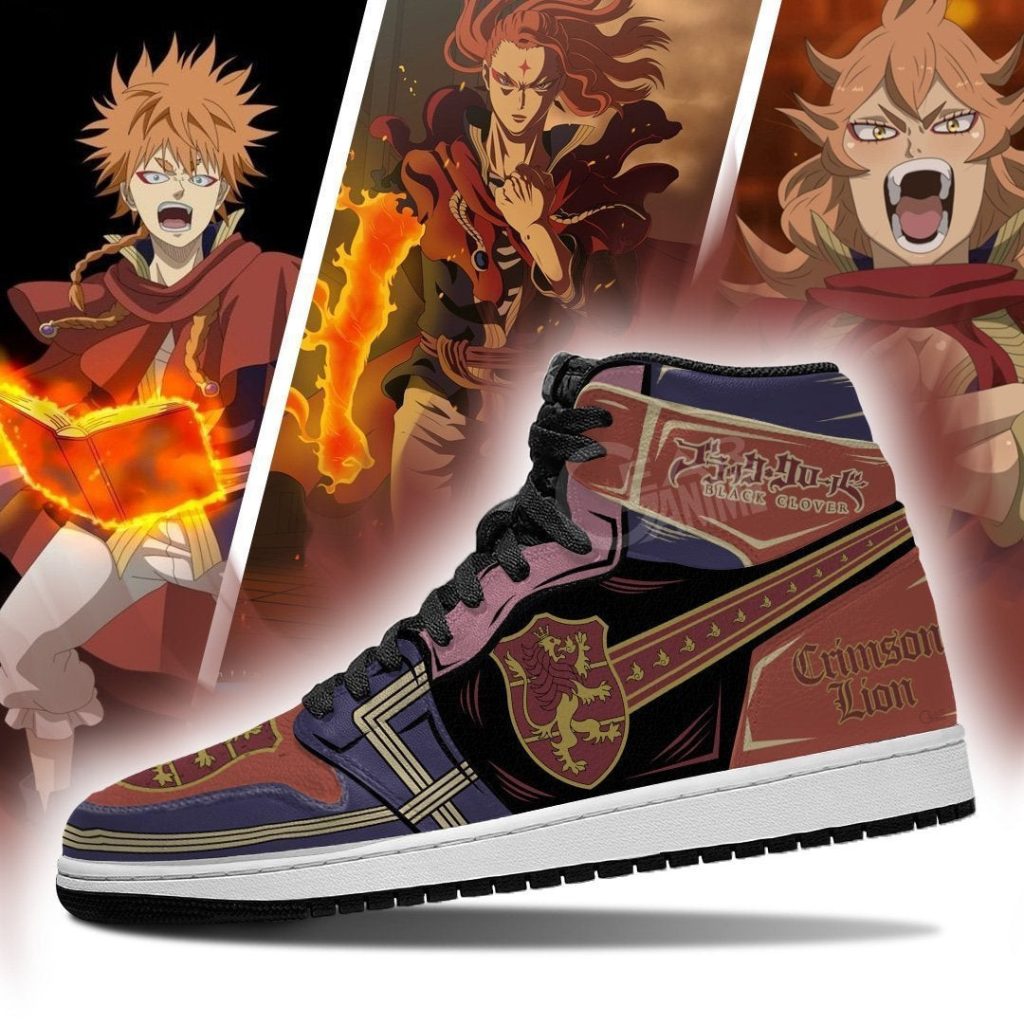 Black Clover Crimson Lion Magic Knight J1 Sneakers - Image 2