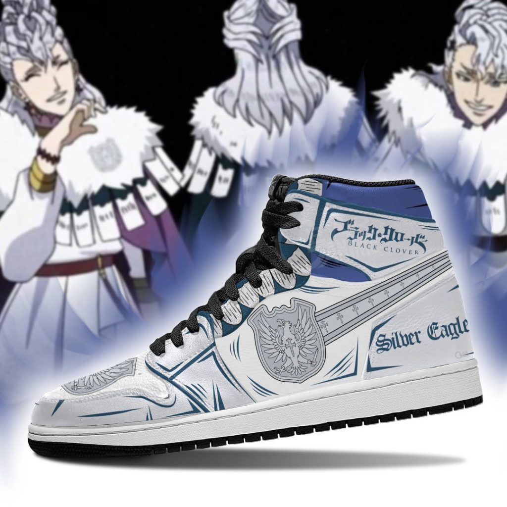 Black Clover Silver Eagle Magic Knight J1 Sneakers - Image 2