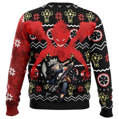 Asta Demon Sweater back - Black Clover Gifts
