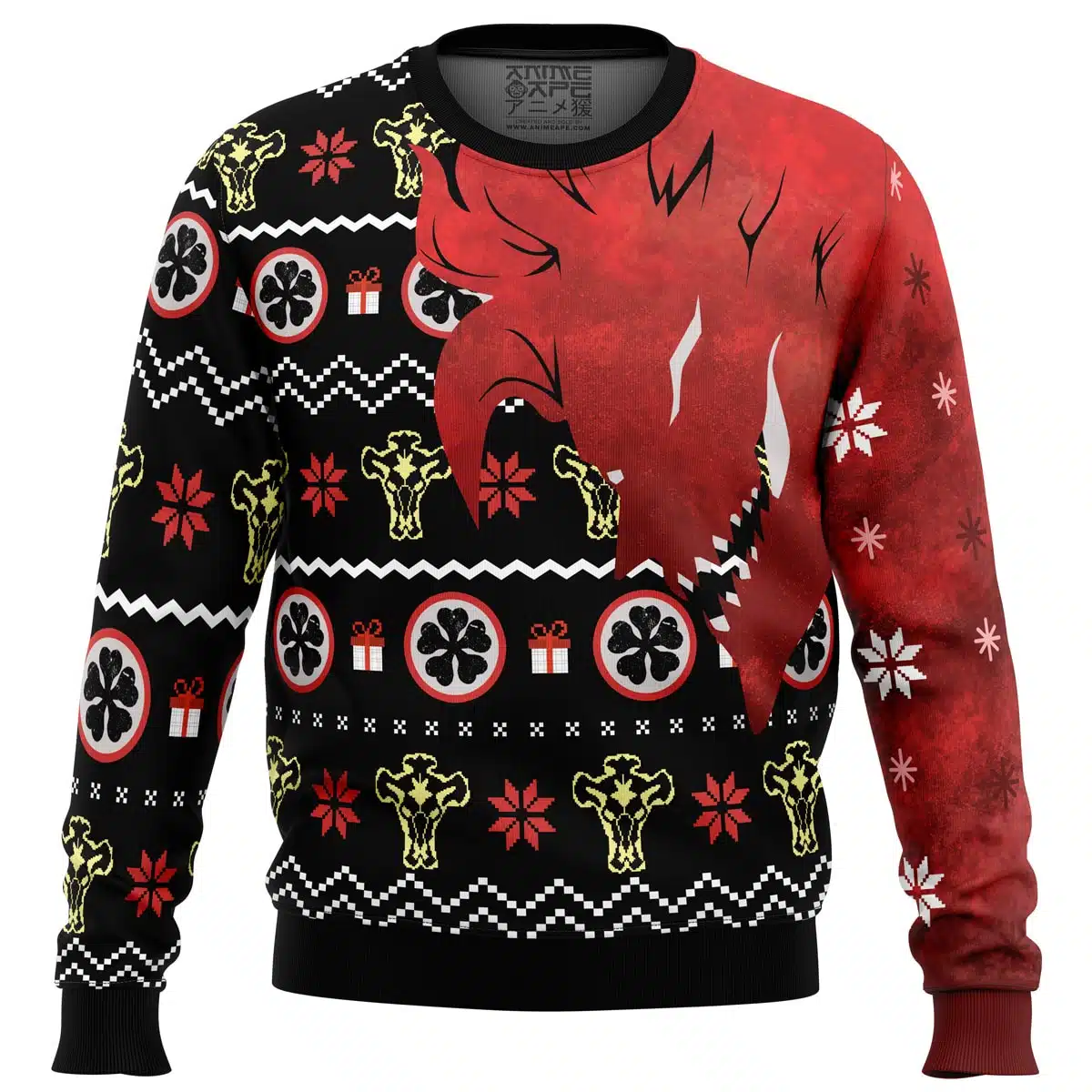 Asta Demon Sweater front - Black Clover Gifts